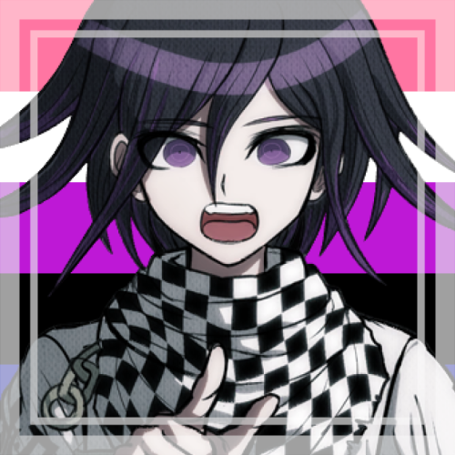 genderfluid kokichi ouma icons for anon!- mod hina