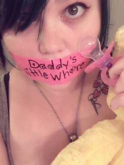 twisted-little-squish:  Daddy’s little Whore  Love this!!!