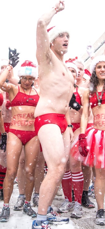 This tall guy is so sexy.  I love a good Santa Run. There tends to be a lot of small VPL and fl