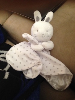 alwayslittleprincess:  Meet my newest stuffy, Bunny. Isnt she sooooo cute! And she has a rattle in her head and she’s so soft I LOVE her!
