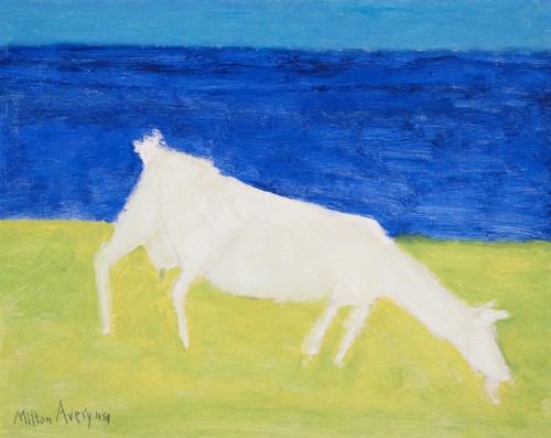 thunderstruck9: Milton Avery (American, 1885-1965), Goat, 1959. Oil and pencil on canvasboard, 16 x 