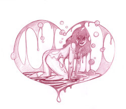 littlebunnysunshine:  30 Day Monster Gal Challenge Slime by scotlanddbarnes 