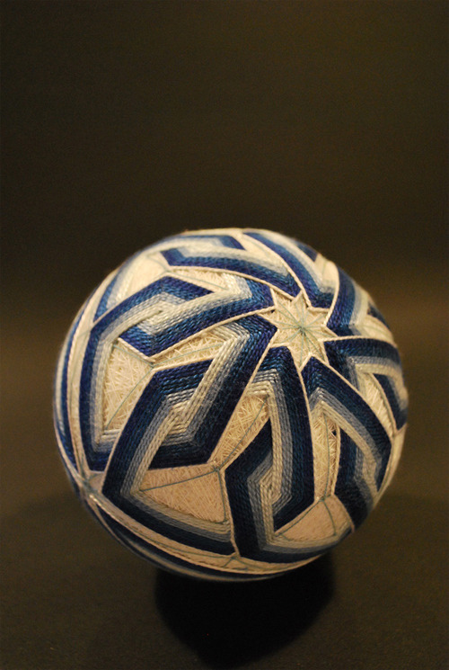jwilsonfad:  Incredible Tamari(traditional Japanese toys) made by a 92yr old. Originally made from old left over parts of kimonos. Hand sewn/embroidered.  