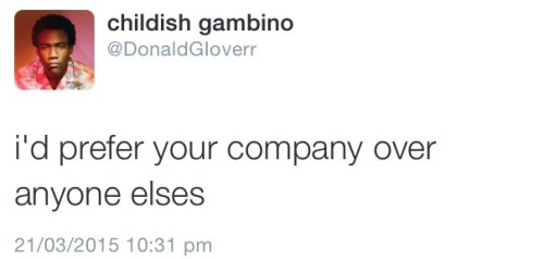 donnie-franko:  The Gambino Twitter staying real asf