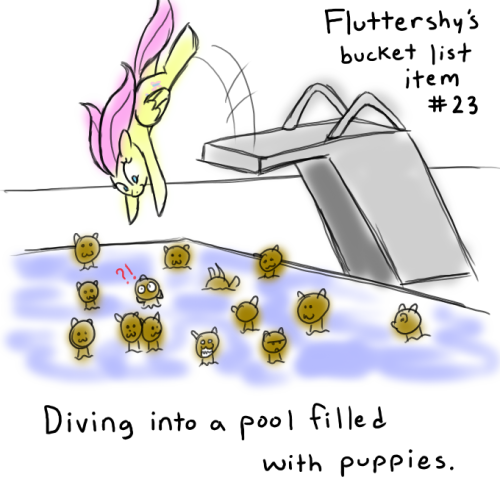 fluttershai:  Fluttershy’s Bucket List Item #23 by ~grilledcat  X3 Hee!