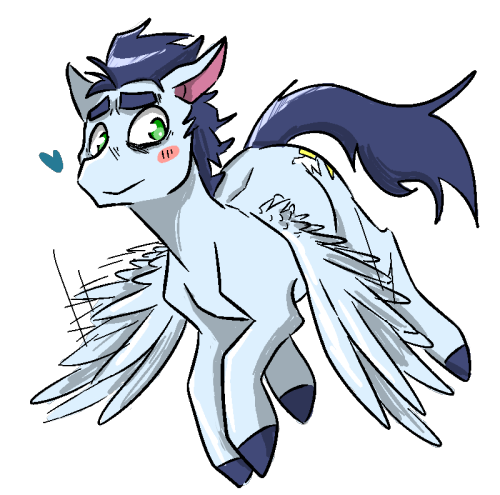braeburn-corner:  clepony:  how are you guys?  Braeby’s Husband horse <3 (shut up tumblz cousin’s can’t get married so Soarin is husband horse)  <3!