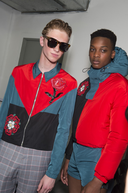 Backstage at London Collections Men - Topman Design SS17