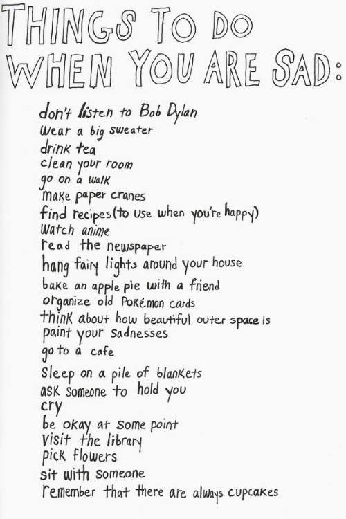 I should print this out and put it somewhere. Not down for Bob Dylan though.