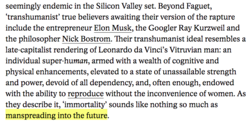 these last four words are the best & most implacable description of transhumanism I’ve ever come