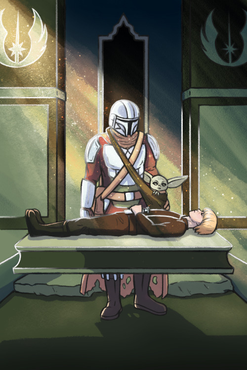 While Looking For A Teacher For Grogu, Din Stumbles Across A Jedi Temple. It's Old And Half Fallen Apart,