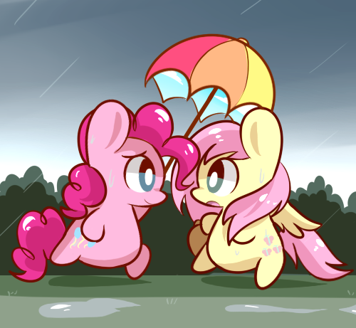 lifeloser:  Rainy Day  D'aww! &lt;3