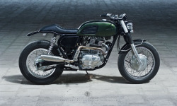 Caferacerpasion:  100% Elegant. Kawasaki Estrella 250 Brat Â€ªcafe Racerâ€¬