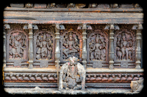 Detail of ratha (procession chariot) South India, photo by SGD