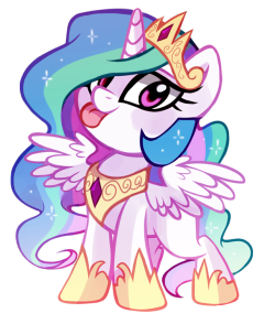 that-luna-blog:  Chiblestia by pepooni The Celestia counterpart of the Luna I posted before  &lt;3!