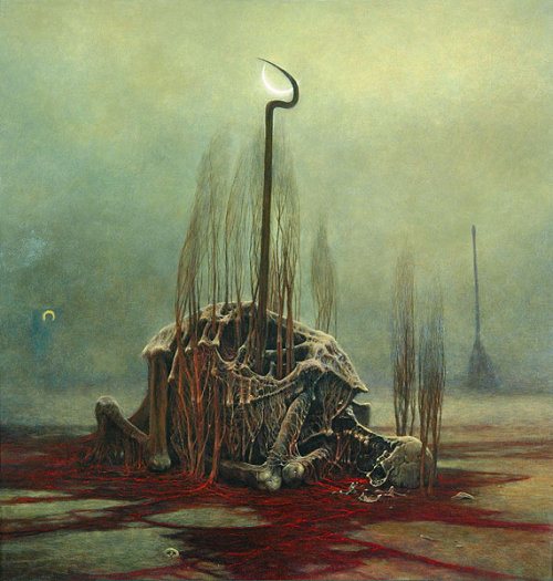 mortalcolddecay:  Beksinski in his prime.[ reblog saying “I don’t know the title&rd