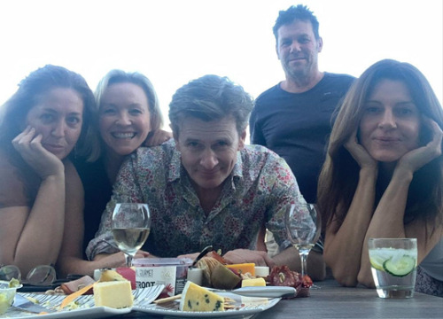 7th February 2021: Charlie Edwards and Rebecca Gibney with actress Sara Wiseman and Under The Vines 