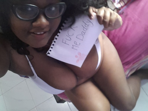 chocobabydolly:  I woke up today with a hungry pussy & I need your big dick inside my chocolate pussy please please master..fuck me hard cos my pussy is being a bad bitch ♡