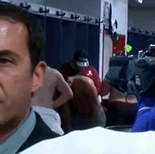notdbd:Alabama Crimson Tide football locker room, after winning the 2016 SEC championship. The camer