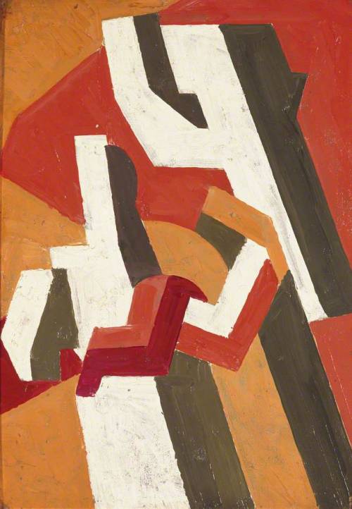 blastedheath:  David Bomberg (English, 1890-1957), Figure Composition, c.1913. Oil on millboard, 36 x 26 cm. Manchester City Galleries.