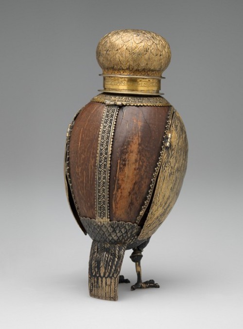 acrosscenturiesandgenerations:▪Owl Beaker.Place of origin: GermanyDate: 1556Medium: Coconut shell an