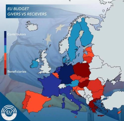 afloweroutofstone:cathkaesque:mapsontheweb:EU budget givers vs receivers. Not pictured: the contribu