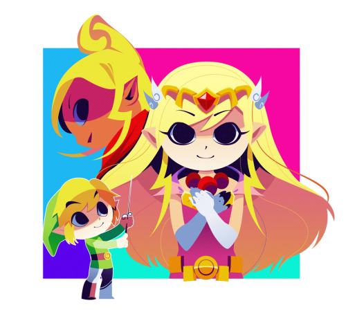 hollyfig:Wind Waker PosterWork starts up again tomorrow. I wanted to do one last illustration before