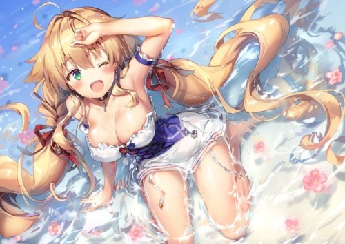 rityulate: &ldquo;指揮官と水遊び #アズールレーン⁠ ⁠ #ル・テメレール t.co/hvOEpdIGaT&rdquo;