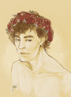 jamzenn:  Sherlock being pretty and wearing a flower crown ♥（ﾉ´∀`） 