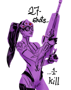 anderjak-creations: Daily Draw 20161217 - would-be widowmaker - support me on patreon, i mean, if you wanna, if that sounds cool to you 