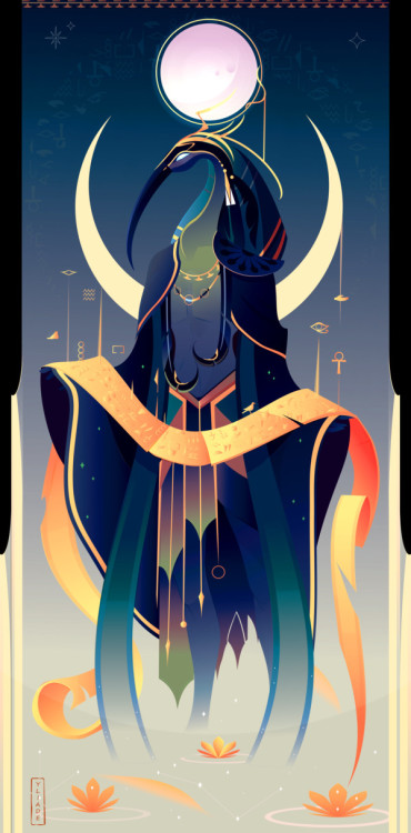 digitalessence:Ancient Egyptian gods by Yliade.