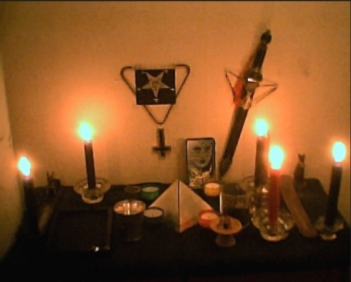 theblasphemy666:  On Your Altar I offer my soul Please accept my soul On Your Altar I offer my body Please accept my body On your Altar I honor You Please accept my veneration  On Your Altar I blaspheme the xrist of Nazareth and curse all your enemies