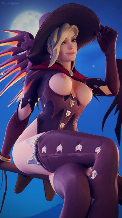 Porn Pics daintydjinn: Witch Mercy - Kicking off Halloween