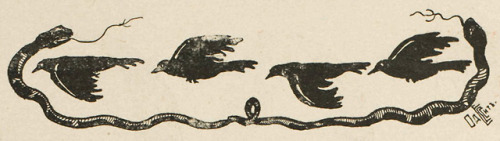 danskjavlarna: From Kosa, 1906. Slithery: my unusual collection of vintage snake imagery.Context: We
