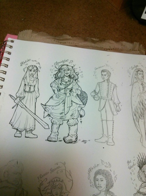 corruptedwood:swagabodcrane:Uprooted character designs in progressI JUST GASPED OUT LOUD I LOVE THES