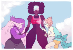 piikeo:  *dramatically holds garnet’s hands* i am not very good at screenshot redraws, but i did one anyway 