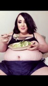 gainer-girlfriend-deactivated20:Look at my belly grow into a handy table! Thank you again for my 11,000 calorie dinner!#gainer #feedee #feeder #bbw #feedist #bigbelly #bigboobs #bigbutt #sexpositive #thick #thickgirl #fat #fatgirl #chubbygirl #chubby
