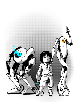 darky-doo:     Oh. It’s you.   It’s been a long time. How have you been? I’ve been really busy being dead. You know, after you MURDERED ME?    More stuff for my AU Portale now with MeTTaTON as GLaDOS plus SaNS and PaPYRUS. I kind of forgot about