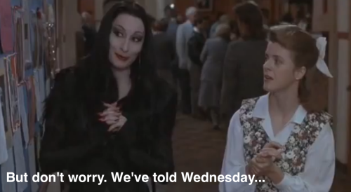 strangedayshavefoundme666:  brokenasphyxiation:  zetatauri:  ohnonotthedrill:  ndnickerson:  COLLEGE FIRST.  I love how the Addams Family has ZERO slut-shaming. Like… honey you can dance naked and enslave someone with your womanly charms if you want