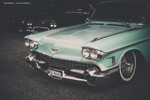 theoldiebutgoodie:  1958 Cadillac by Dejan Marinkovic Photography on Flickr. 