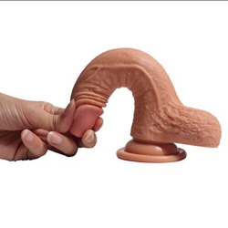 thenexthugecock: Feel a nice dick inside you with this human like 7 inch dildo to give you a nice ecstatic orgasm. It is very flexible and can bend very easily when you are riding it. It feels just like the real stuff with the veins very firm to stimulate