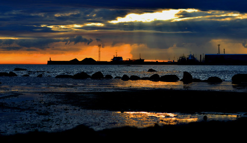 sunset at Stroomi beach | Tallinn, Estonia