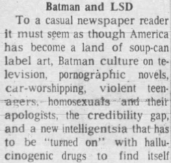 oldshowbiz: Batman and LSD