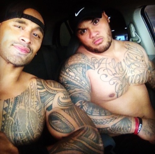 Porn photo digbyioane:  Island guys with their tats