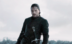 syriusblack:  ♛ Stannis Baratheon / Jon Snow facing the Bolton cavalry charge
