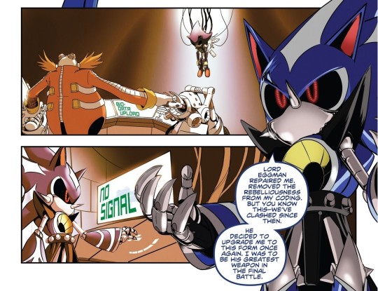 Sonic Loreposting on X: Talking about Neo Metal Sonic, this last one is Metal  Sonic but with a new body built by himself, when Eggman modified his AI  making him become more