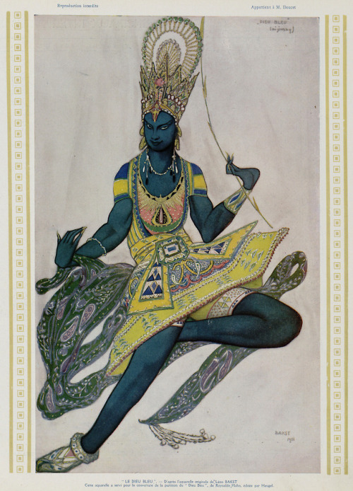 Léon Bakst (1866-1924), &lsquo;Dieu Bleu&rsquo;, &ldquo;7me Saison des Ballets Ru