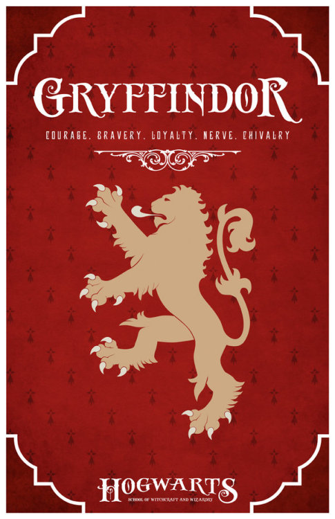 thomaslasky-moved:  Hogwarts House Posters by liquidsouldesign 