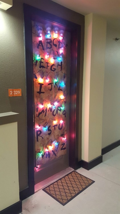 hnautumn: So the apartment is having a door decorating contest for Halloween, and I came up with the