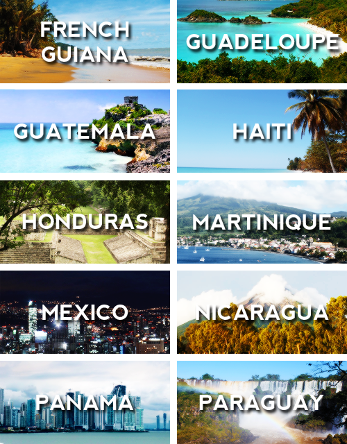taakeyou: Countries of Latin America