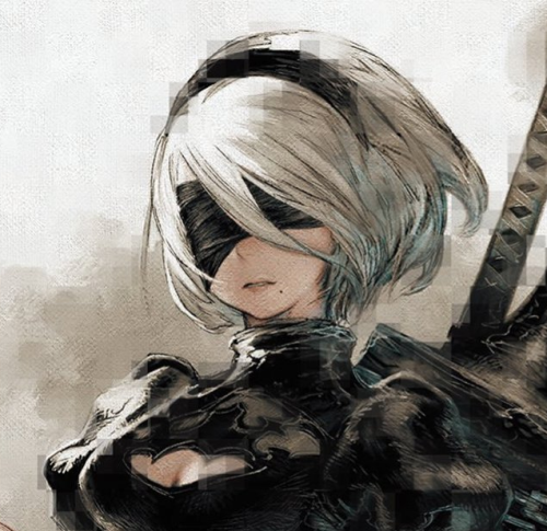 2B black and white stimboard with machinery and abandoned buildings![x/x/x/x/ /x/x/x/x]